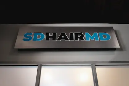 SD Hair MD sign San Diego